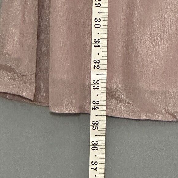 Andree‎ by Unit Womens Dress L Dusty Lavender Chiffon One Shoulder Mini Fairy - Picture 11 of 14